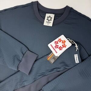 Obermeyer Mens Explorer Crewneck Pullover Blue Nights Size Large‎ Polartec NEW